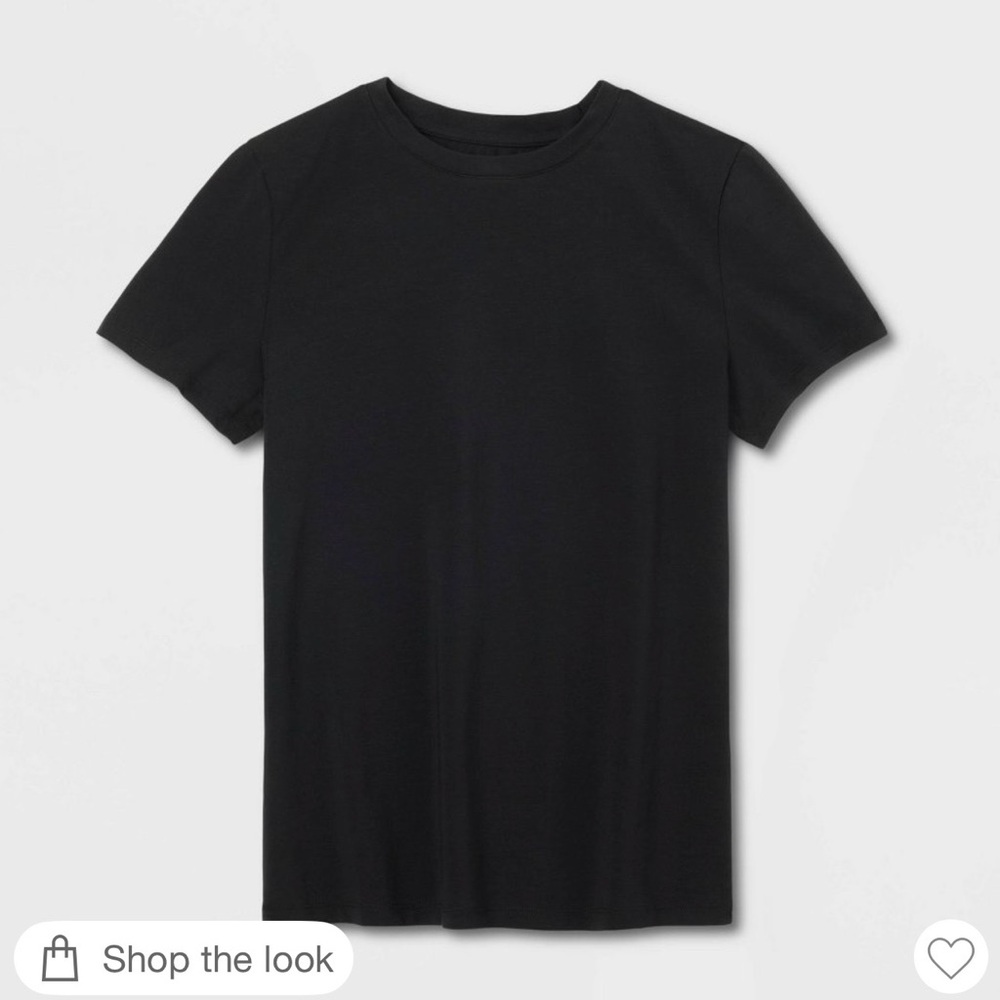 NWT Women's Short Sleeve T-Shirt - A New Day™ Dark Black XXL